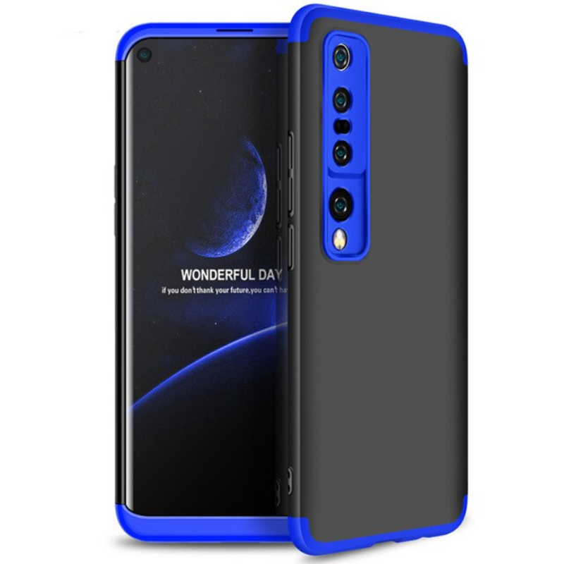 Xiaomi Mi 10 Pro Kılıf Zore Ays Kapak - Siyah-Mavi