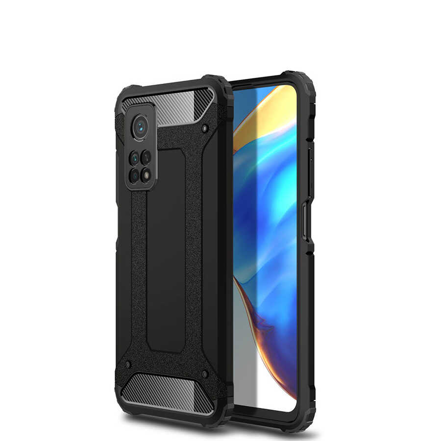 Xiaomi Mi 10T Pro 5G Kılıf Zore Crash Silikon Kapak - Siyah