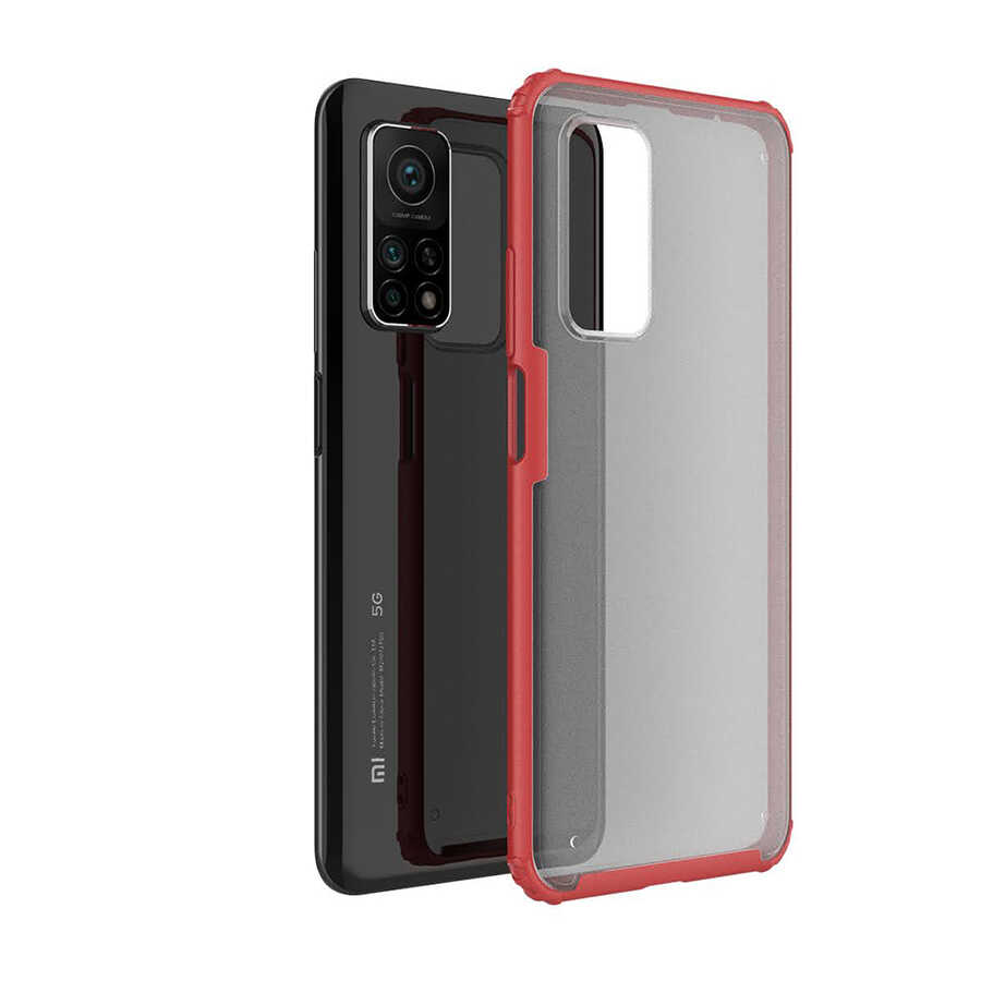 Xiaomi Mi 10T Pro 5G Kılıf Zore Volks Kapak - Kırmızı