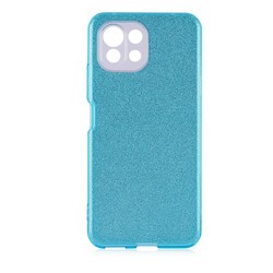Xiaomi Mi 11 Lite Case Zore Shining Silicon Blue