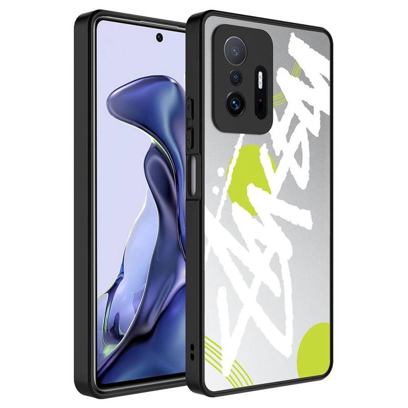 Xiaomi Mi 11T 5G Kılıf Aynalı Desenli Kamera Korumalı Parlak Zore Mirror Kapak - 3