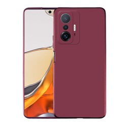 Xiaomi Mi 11T 5G Kılıf Zore Premier Silikon Kapak Mürdüm