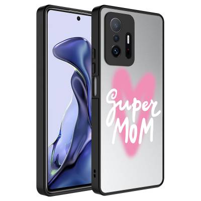 Xiaomi Mi 11T Pro 5G Case Mirror Patterned Camera Protection Glossy Zore Mirror Cover Süper Anne