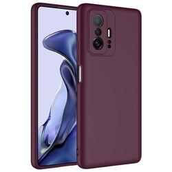 Xiaomi Mi 11T Pro 5G Case Zore Mara Lansman Cover Koyu Mor