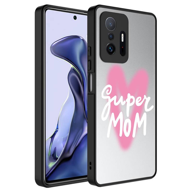 Xiaomi Mi 11T Pro 5G Kılıf Aynalı Desenli Kamera Korumalı Parlak Zore Mirror Kapak - 8
