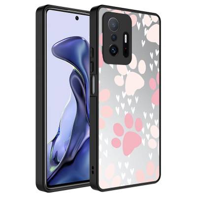 Xiaomi Mi 11T Pro 5G Kılıf Aynalı Desenli Kamera Korumalı Parlak Zore Mirror Kapak Pati