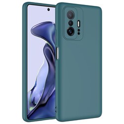 Xiaomi Mi 11T Pro 5G Kılıf Zore Mara Lansman Kapak Koyu Yeşil