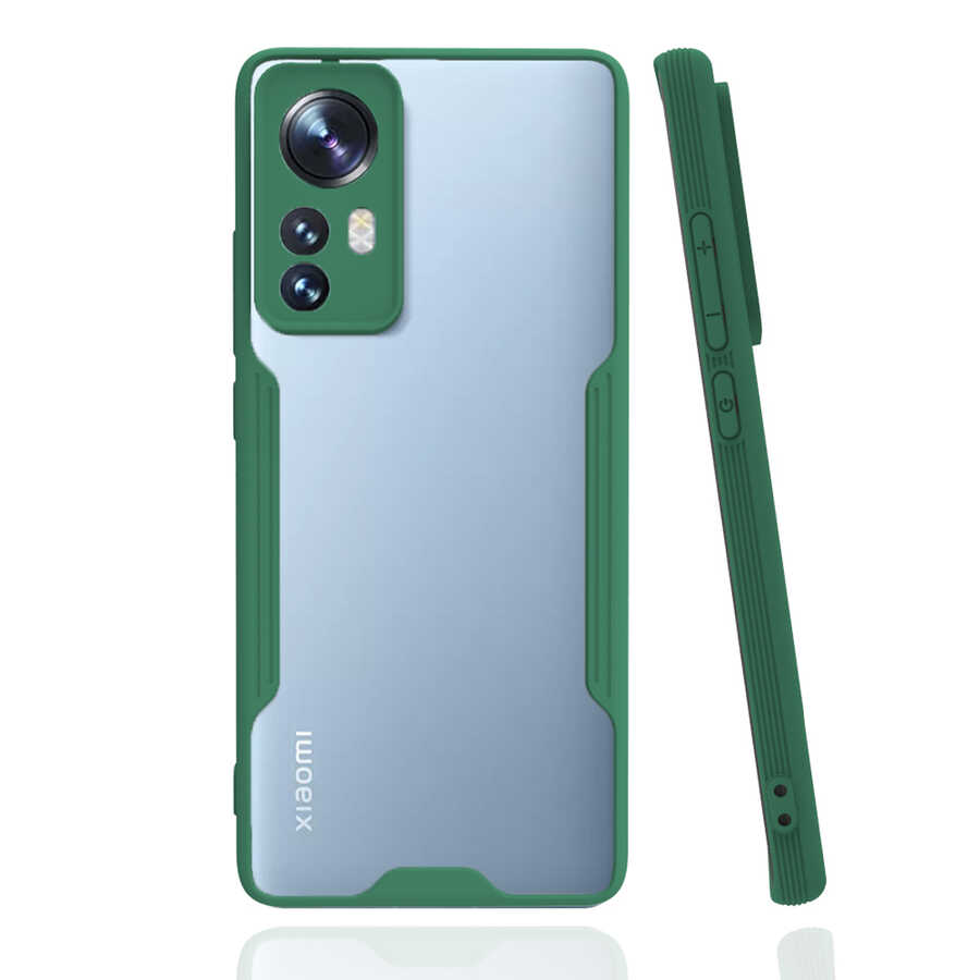 Xiaomi Mi 12 Kılıf Zore Parfe Kapak - Koyu Yeşil