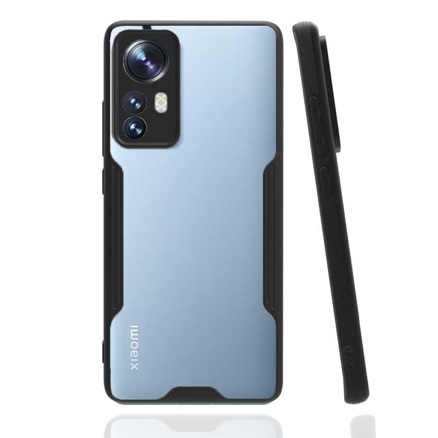 Xiaomi Mi 12 Kılıf Zore Parfe Kapak - Siyah