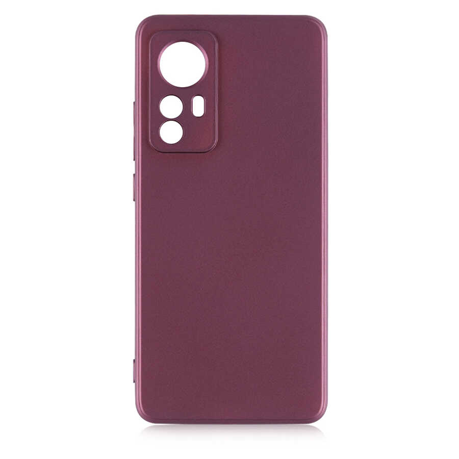 Xiaomi Mi 12 Kılıf Zore Premier Silikon Kapak - Mürdüm