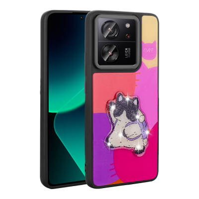 Xiaomi Mi 13T Pro Case Shining Embossed Zore Amas Silicone Cover with Iconic Figure - Zore