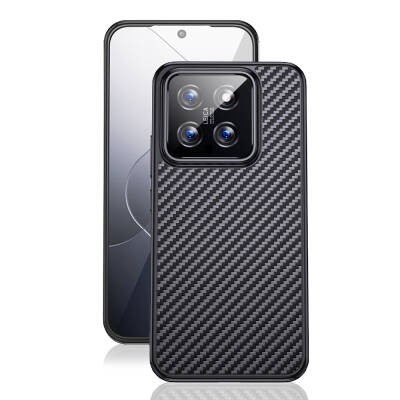 Xiaomi Mi 14 Kılıf Aramid Karbon Fiber M-safe Özellikli Wlons Radison Kapak - 7