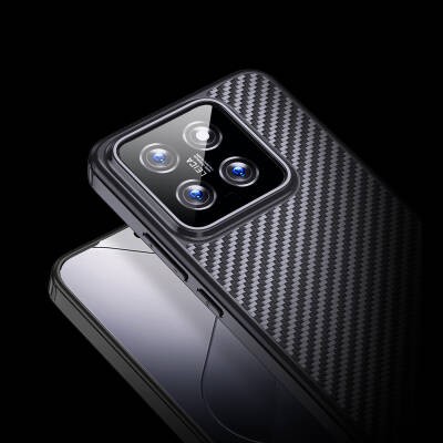 Xiaomi Mi 14 Kılıf Aramid Karbon Fiber M-safe Özellikli Wlons Radison Kapak - 5