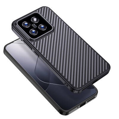 Xiaomi Mi 14 Kılıf Aramid Karbon Fiber M-safe Özellikli Wlons Radison Kapak - 8