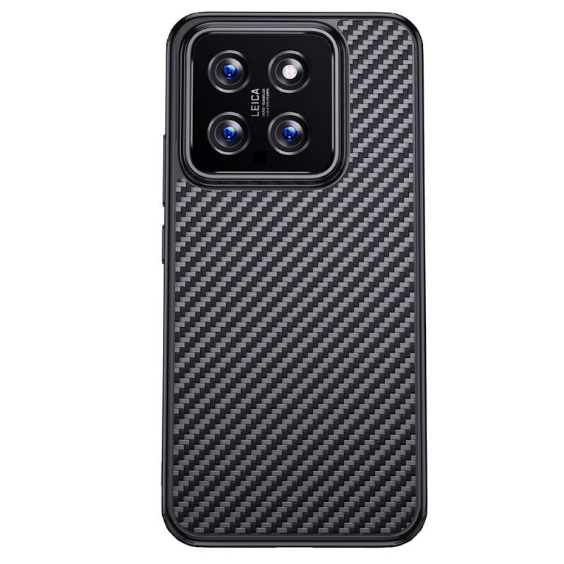 Xiaomi Mi 14 Kılıf Aramid Karbon Fiber M-safe Özellikli Wlons Radison Kapak - 15