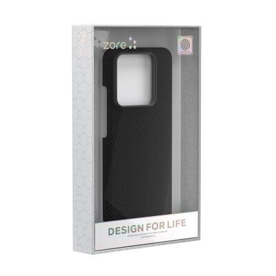 Xiaomi Mi 14 Kılıf M-safe Şarj Özellikli 600D Zore Krek Karbon Kapak - 6