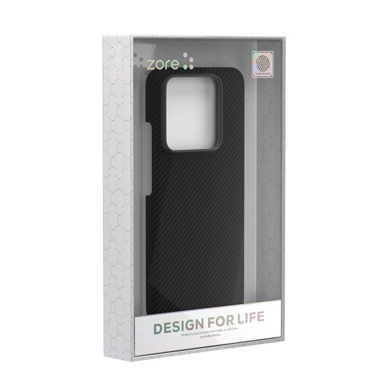 Xiaomi Mi 14 Kılıf M-safe Şarj Özellikli 600D Zore Krek Karbon Kapak - 6