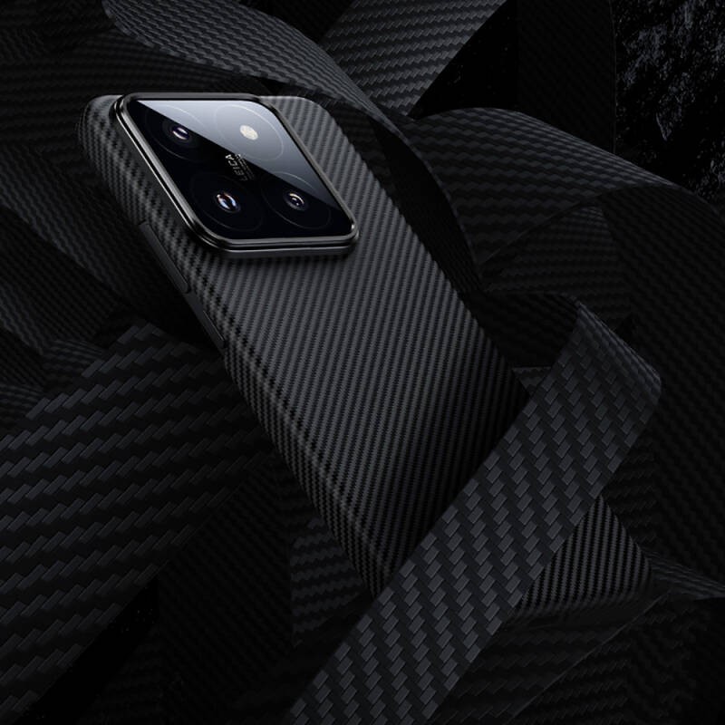 Xiaomi Mi 14 Kılıf M-safe Özellikli Karbon Fiber Benks Essential ArmorAir 600D Kevlar Kapak - 6