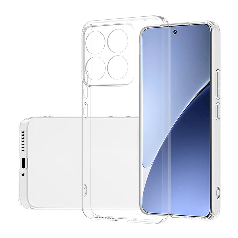 Xiaomi Mi 14 Kılıf Zore Süper Silikon Kapak - Şeffaf