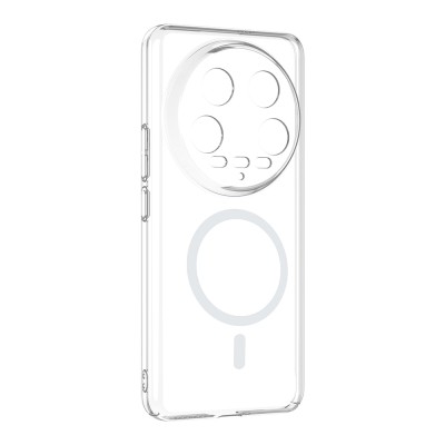 Xiaomi Mi 14 Ultra Kamera Korumalı M-Safe Şarj Özellikli Şeffaf Zore London Sert PC Kapak - 3