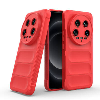 Xiaomi Mi 14 Ultra Kılıf Esnek TPU Oyuklu Arka Yüzey Tasarımlı Zore Etnik Silikon Kapak - Zore