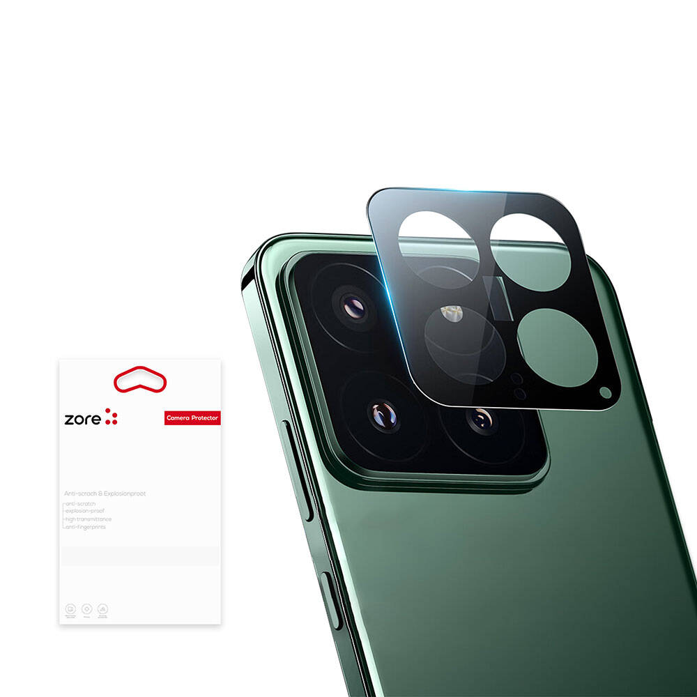 Xiaomi Mi 14 Zore 3D Kamera Camı - Siyah