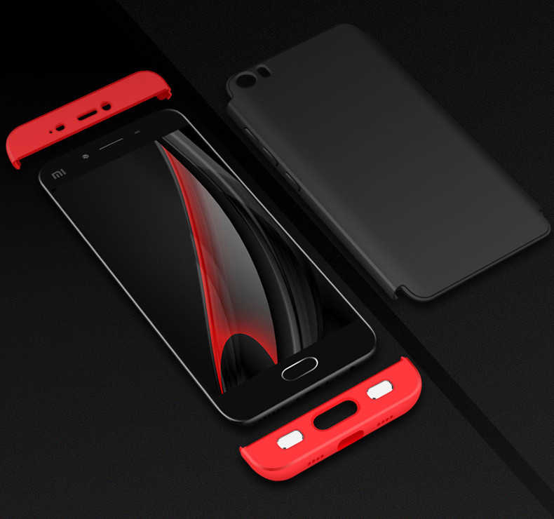 Xiaomi Mi 5 Kılıf Zore Ays Kapak - Siyah-Kırmızı