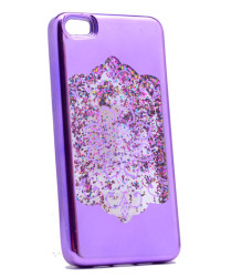 Xiaomi Mi 5 Kılıf Zore Lazer Çiçekli Sıvılı Silikon - Zore