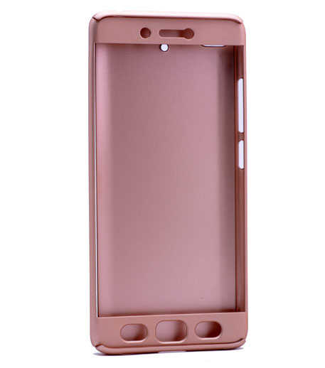 Xiaomi Mİ 5S Kılıf Zore 360 3 Parçalı Rubber Kapak - Gold