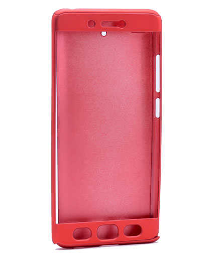 Xiaomi Mİ 5S Kılıf Zore 360 3 Parçalı Rubber Kapak - Kırmızı