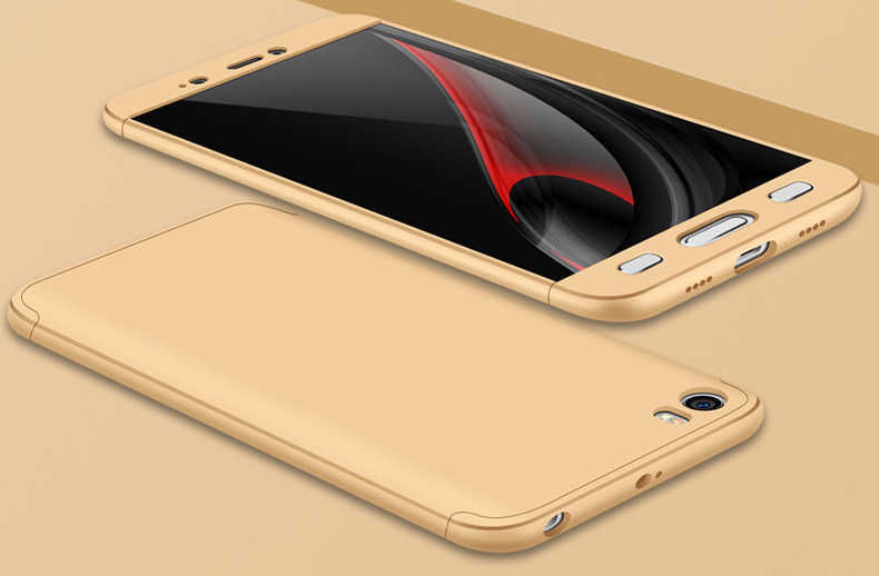 Xiaomi Mi 5s Kılıf Zore Ays Kapak - Gold