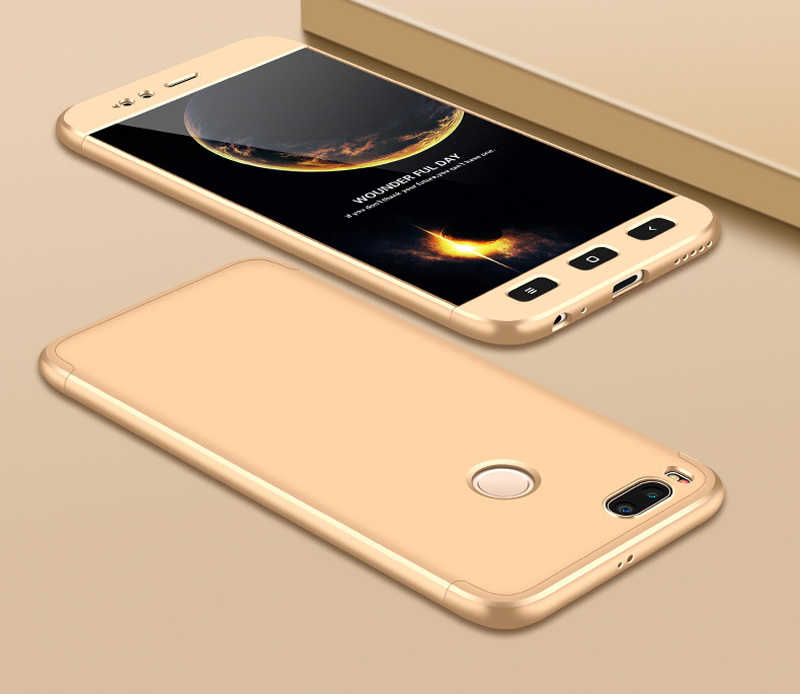 Xiaomi Mi 5x Kılıf Zore Ays Kapak - Gold
