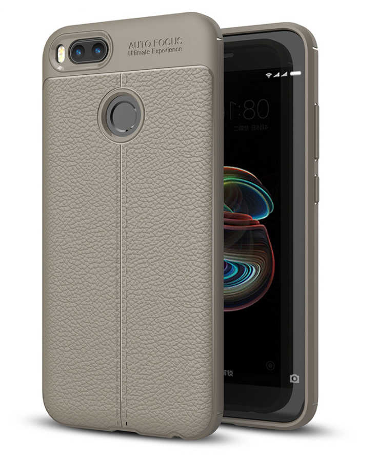 Xiaomi Mi 5x Kılıf Zore Niss Silikon Kapak - Gri
