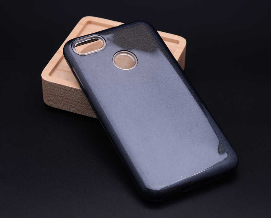 Xiaomi Mi 5x Kılıf Zore Shining Silikon - Siyah