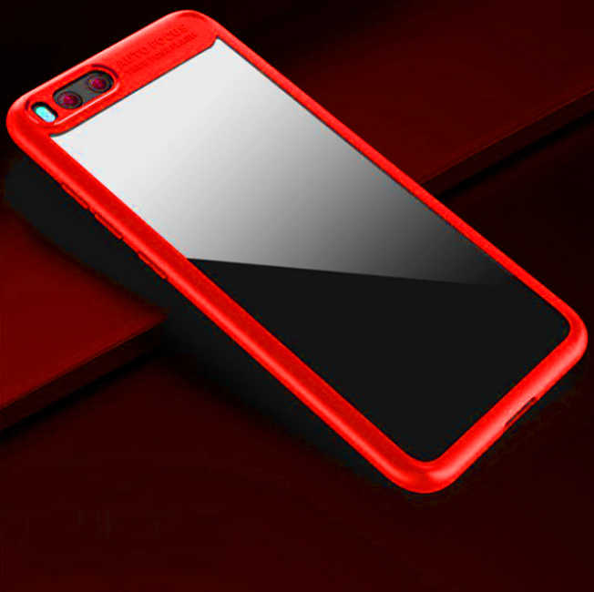 Xiaomi Mi 6 Kılıf Zore Buttom Kapak - Kırmızı