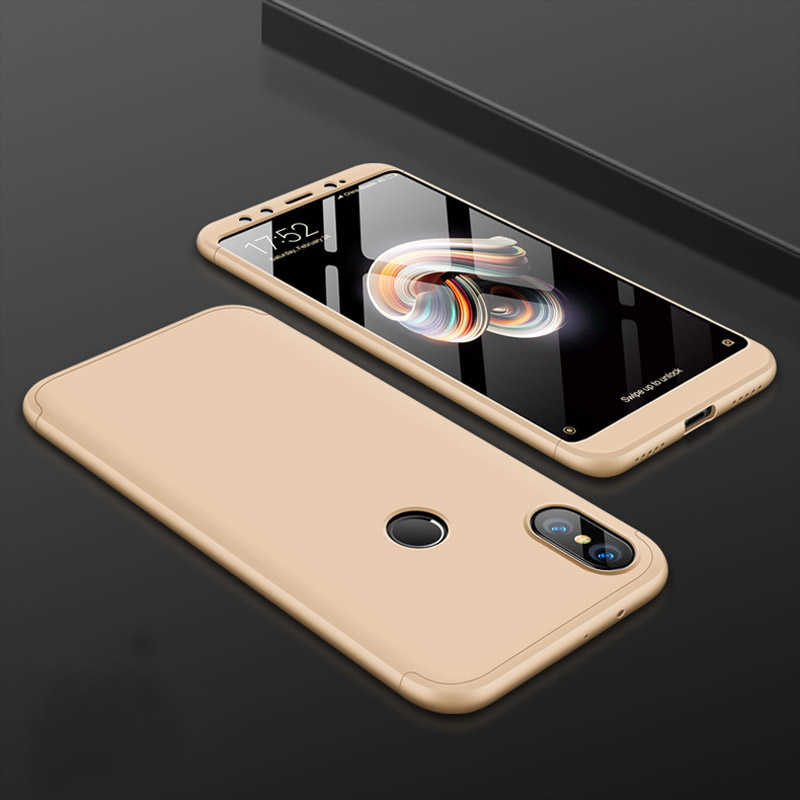 Xiaomi Mi 8 Kılıf Zore Ays Kapak - Gold