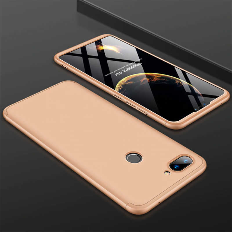 Xiaomi Mi 8 Lite Kılıf Zore Ays Kapak - Gold