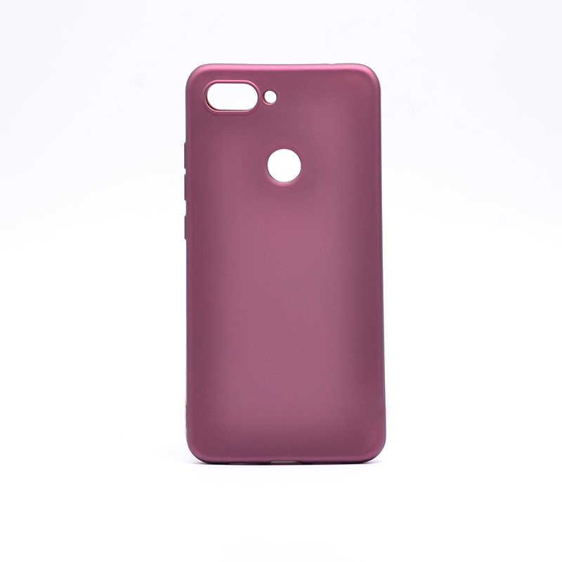 Xiaomi Mi 8 Lite Kılıf Zore Premier Silikon Kapak - Mürdüm