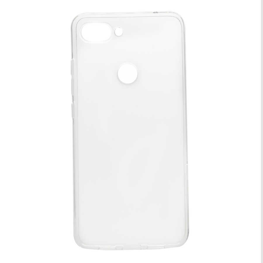 Xiaomi Mi 8 Lite Kılıf Zore Süper Silikon Kapak - Renksiz