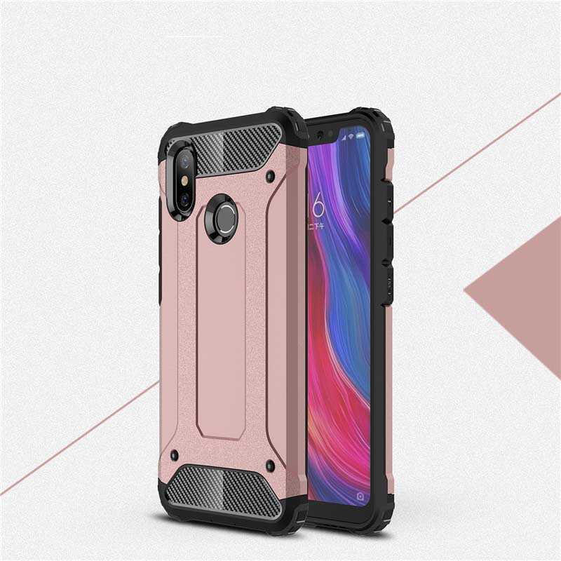 Xiaomi Mi 8 SE Kılıf Zore Crash Silikon Kapak - Rose Gold