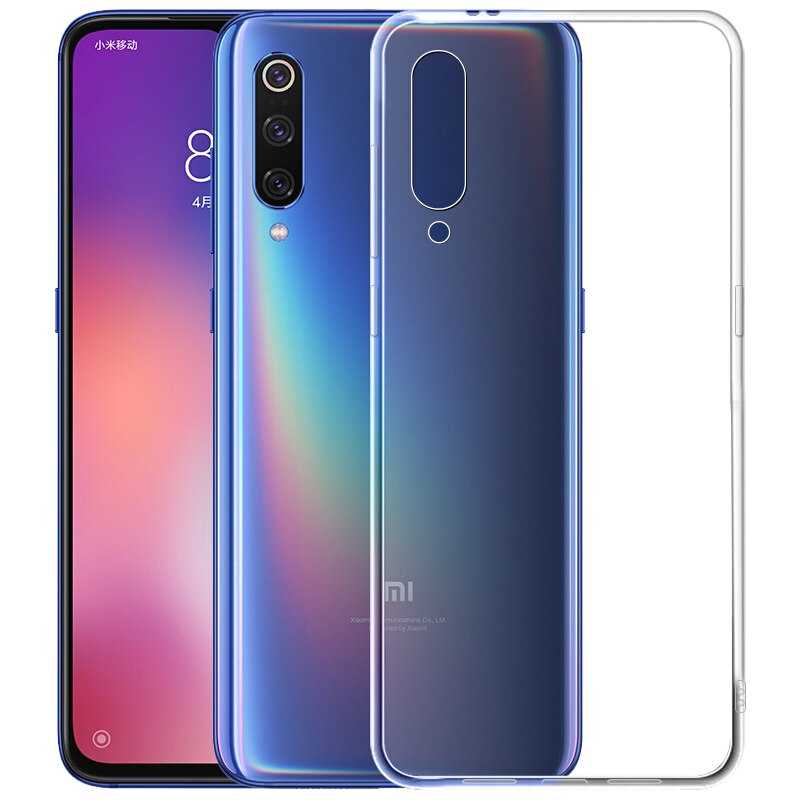 Xiaomi Mi 9 Kılıf Zore Süper Silikon Kapak - Renksiz
