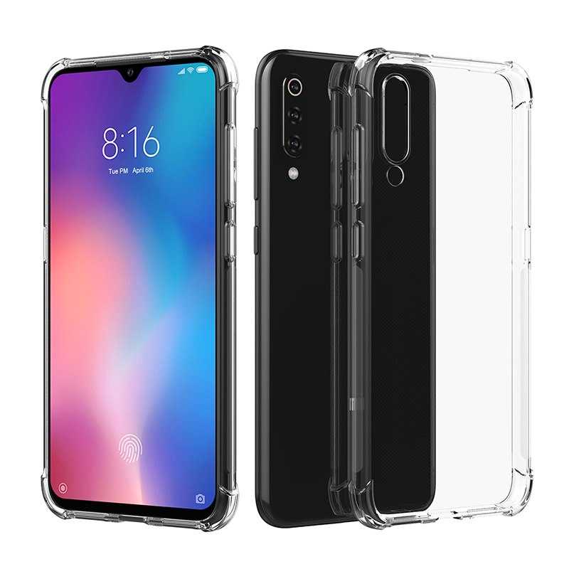Xiaomi Mi 9 Kılıf Zore Nitro Anti Shock Silikon - Renksiz