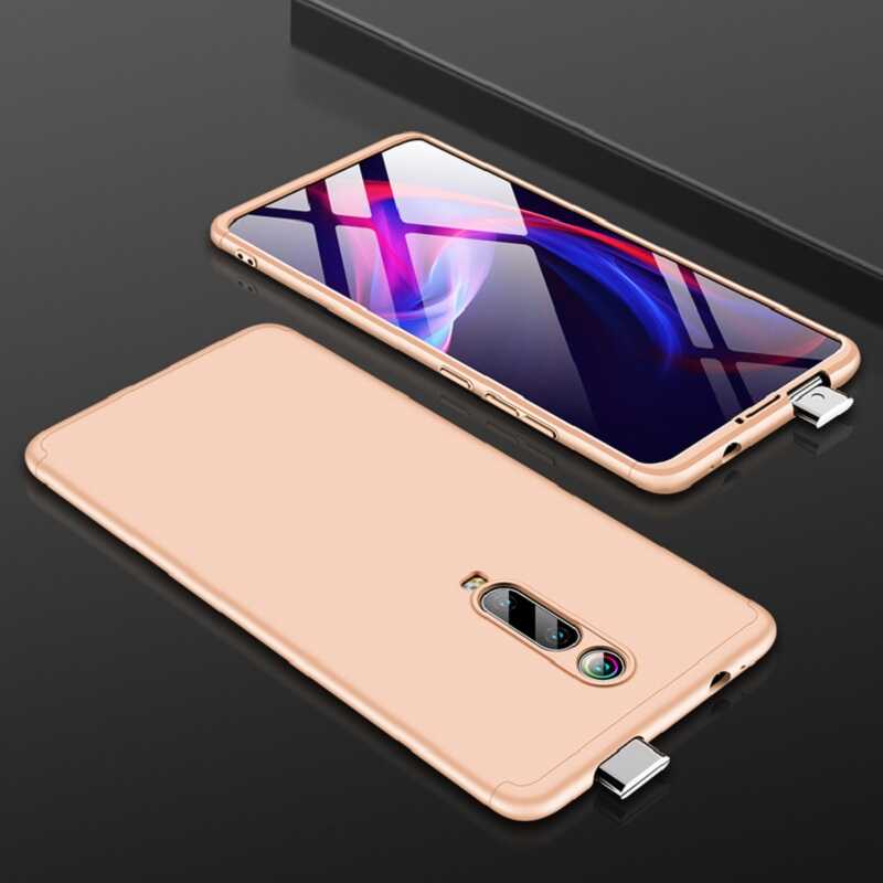 Xiaomi Mi 9T Kılıf Zore Ays Kapak - Gold