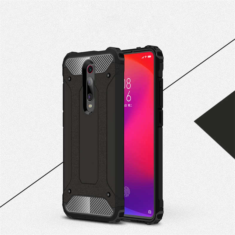 Xiaomi Mi 9T Kılıf Zore Crash Silikon Kapak - Siyah