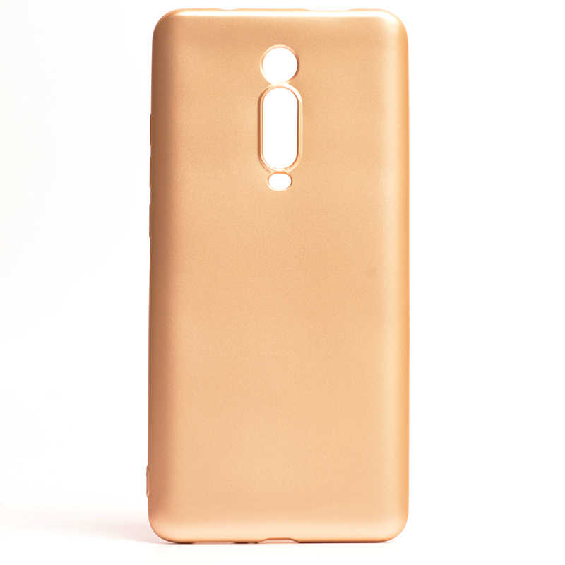 Xiaomi Mi 9T Kılıf Zore Premier Silikon Kapak - Gold