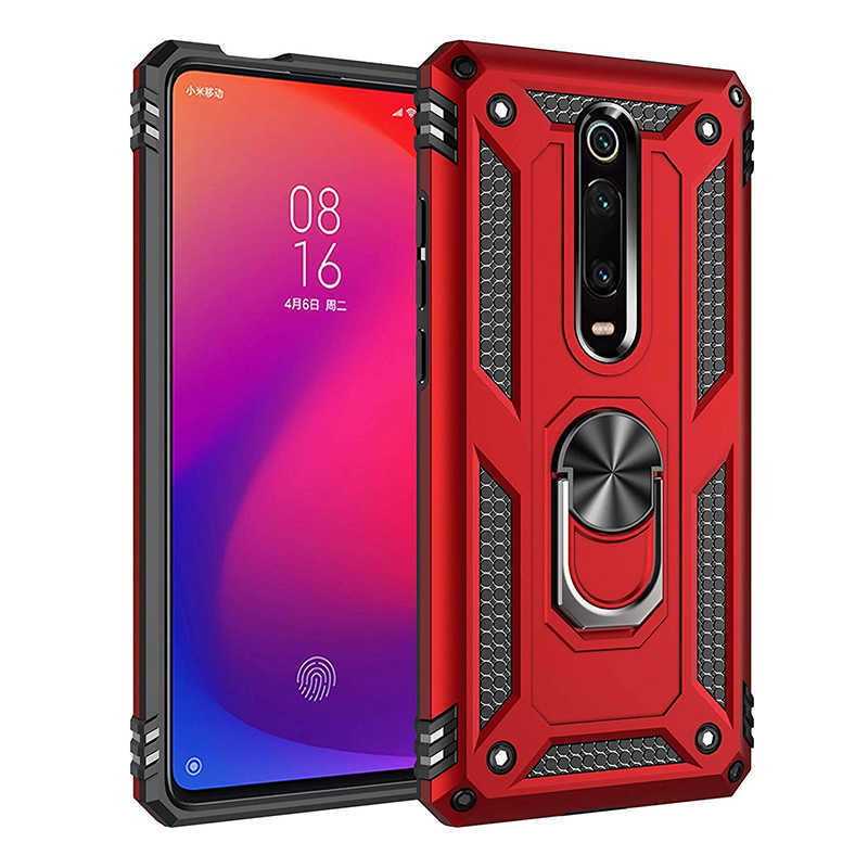 Xiaomi Mi 9T Kılıf Zore Vega Kapak - Kırmızı