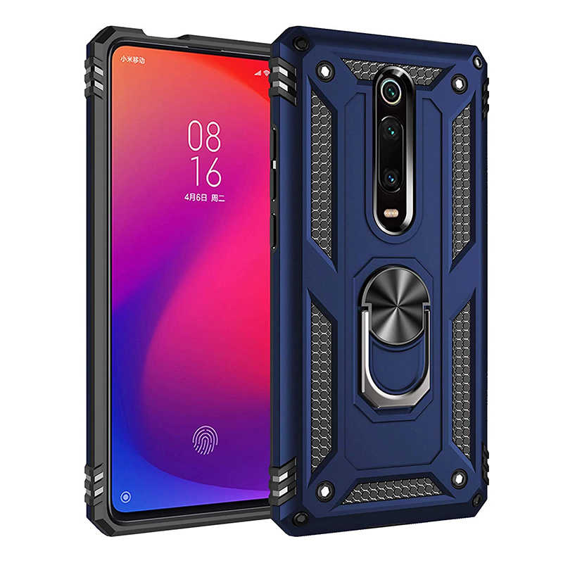 Xiaomi Mi 9T Kılıf Zore Vega Kapak - Mavi
