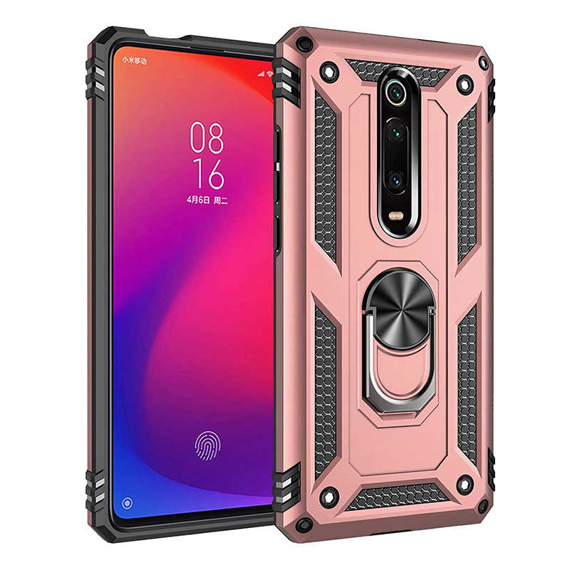 Xiaomi Mi 9T Kılıf Zore Vega Kapak - Rose Gold