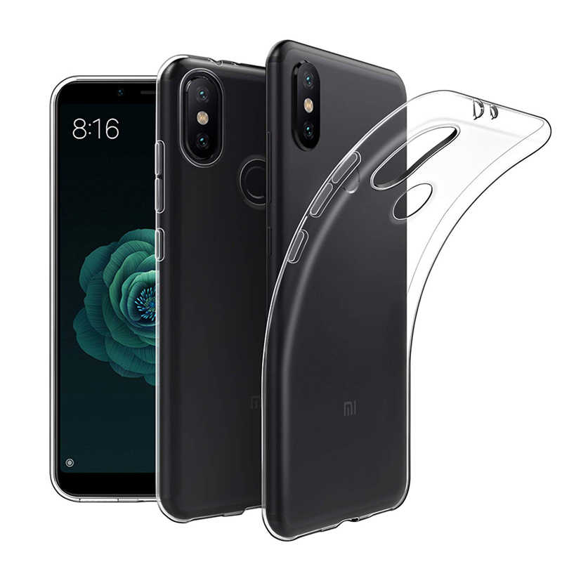 Xiaomi Mi A2 Lite Kılıf Zore Süper Silikon Kapak - Renksiz