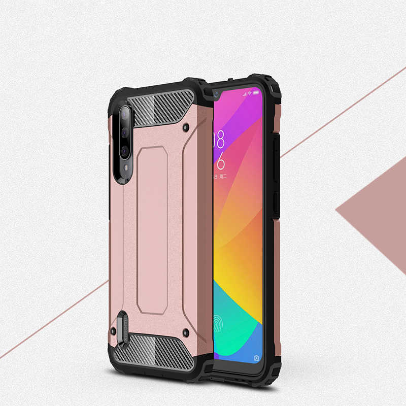 Xiaomi Mi A3 Kılıf Zore Crash Silikon Kapak - Rose Gold